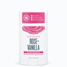 Rose + Vanilla Deodorant Stick Packaging