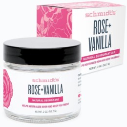 Rose + Vanilla Deodorant Jar Packaging