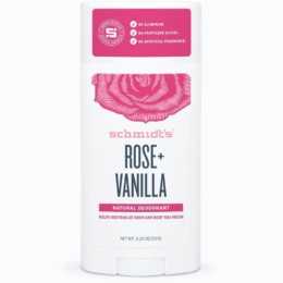 Rose + Vanilla Deodorant Stick Packaging