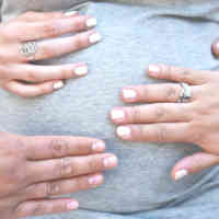 hands on pregnant belly